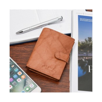 Bag Street vīriešu naudas maks, āda, brūns 882camel, 0000501009939