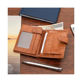 Bag Street vīriešu naudas maks, āda, brūns 882camel, 0000501009939