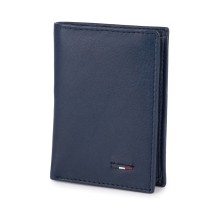 Beltimore vīriešu naudas maks, āda, RFID, 11,2 x 8cm, zils (navy), Beltimore D48 mini, 5903714318995