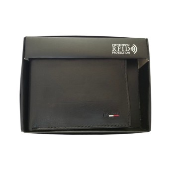 Beltimore vīriešu naudas maks, āda, RFID, 10,8 x 8,1cm compact, melns, D54 BLACK, 5903714314966