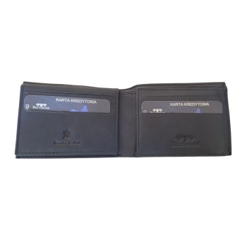 Beltimore vīriešu naudas maks, āda, RFID, 10,8 x 8,1cm compact, tumši zils (navy), D54 NAVY, 5903714337255