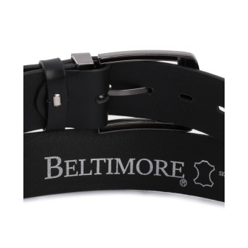 Beltimore vīriešu josta, 135cm, melna, Beltimore Jeans E01_115, 5903714333998