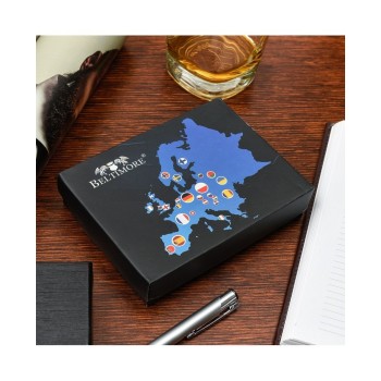 Beltimore vīriešu naudas maks, RFID, āda, 11,6 x 9cm, tumši zils (navy), Beltimore K47, 5903714338160