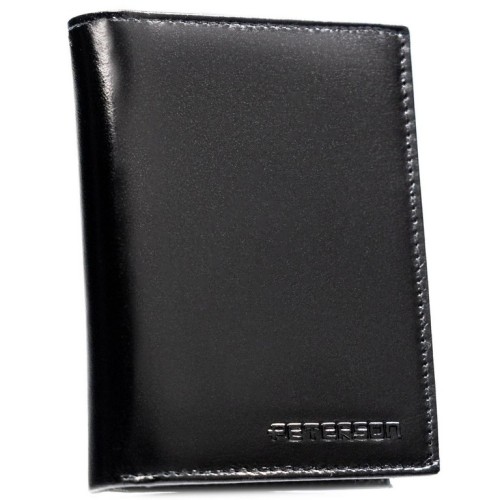 Peterson vīriešu naudas maks, RFID, āda, 13 x 9,8cm, Peterson N4-NGV, melns, 5903051269493 Peterson vīriešu naudas maks, RFID, āda, 13 x 9,8cm, Peterson N4-NGV, melns, 5903051269493