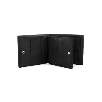 Bag Street vīriešu naudas maks, āda, 11,6 x 9cm, melns, Bag Street T41, 0000501167004