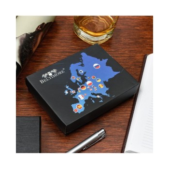 Beltimore vīriešu naudas maks, āda, RFID, 12 x 10,3cm, melns, Beltimore U91, 5903714318131